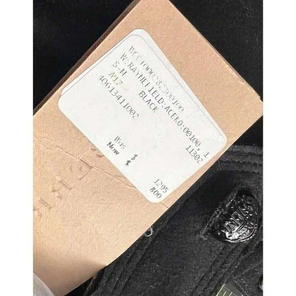 Burberry Raynefield Military Black Cape Womens Size S/M Wool Blend Fringe - Picture 16 of 16